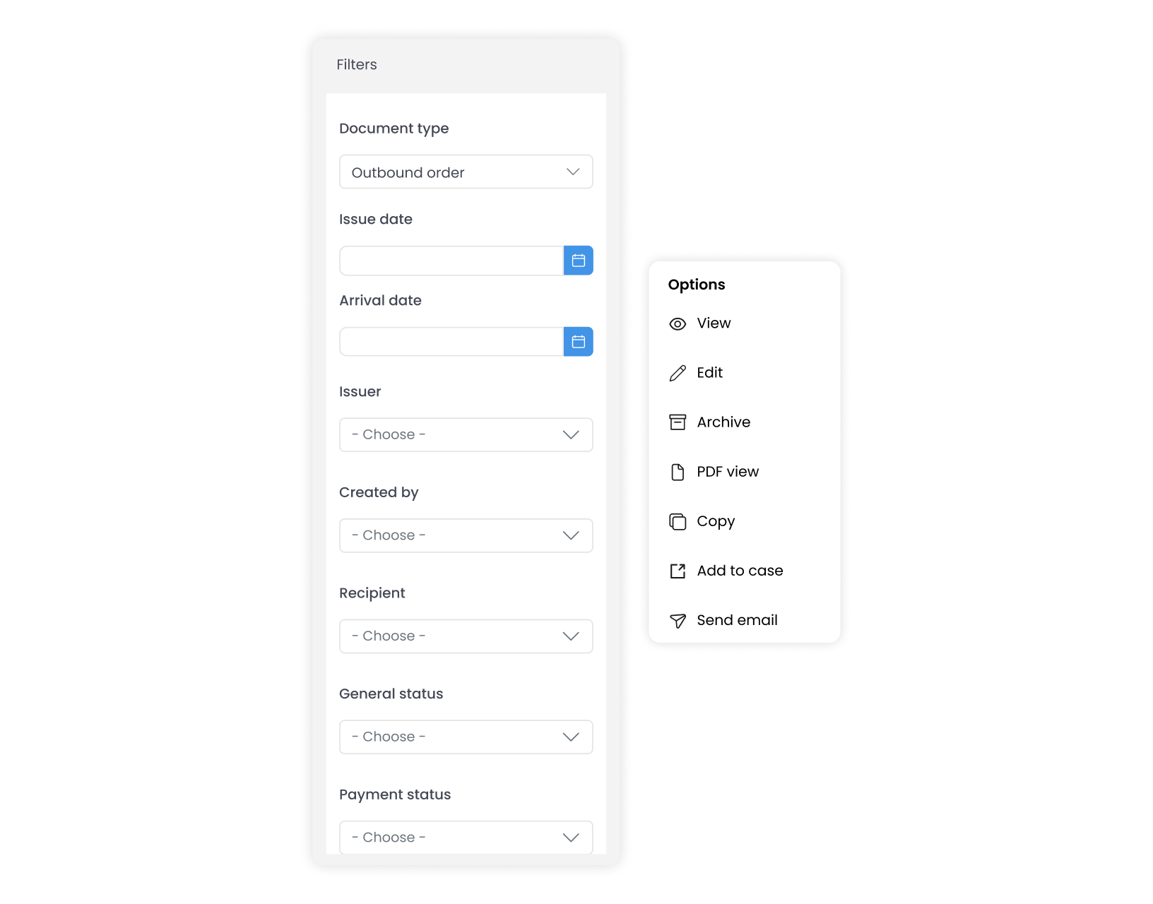 Search & grouping