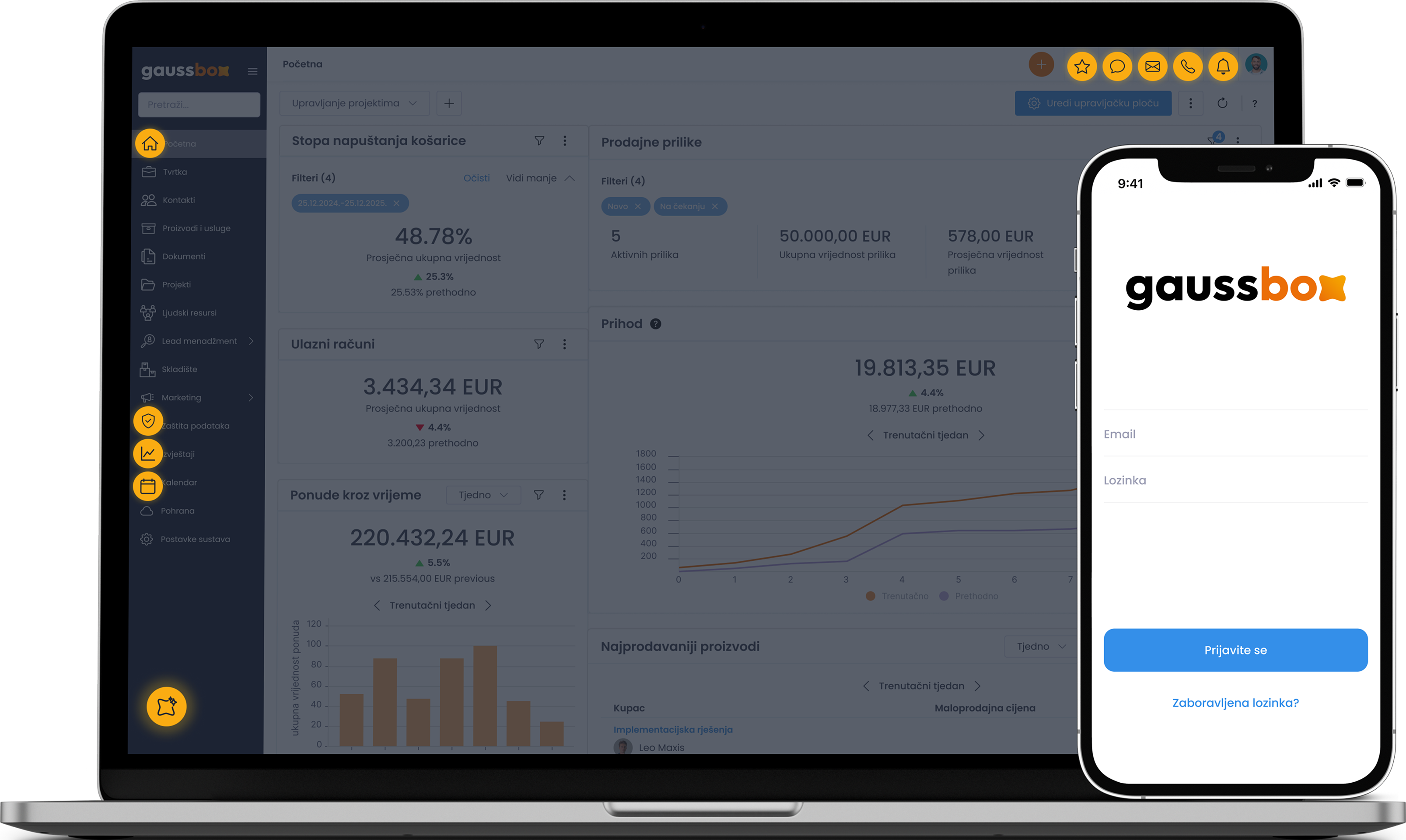 Gauss Box App on multiple devices