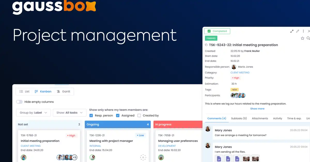 Gauss Box – A Project Management Software Solution - Gauss